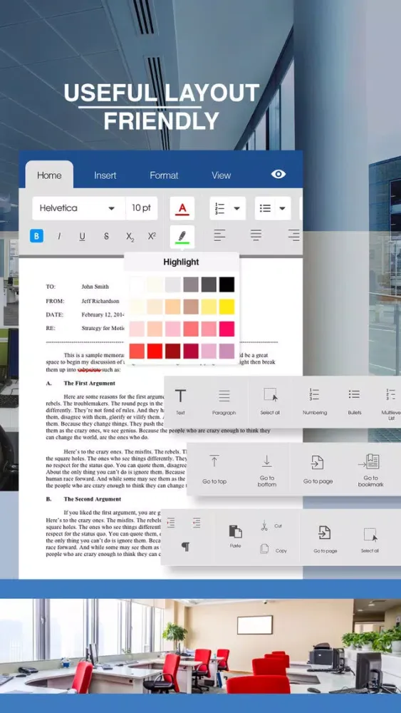 Screenshot di Quick Word Office - Word Processor Suite