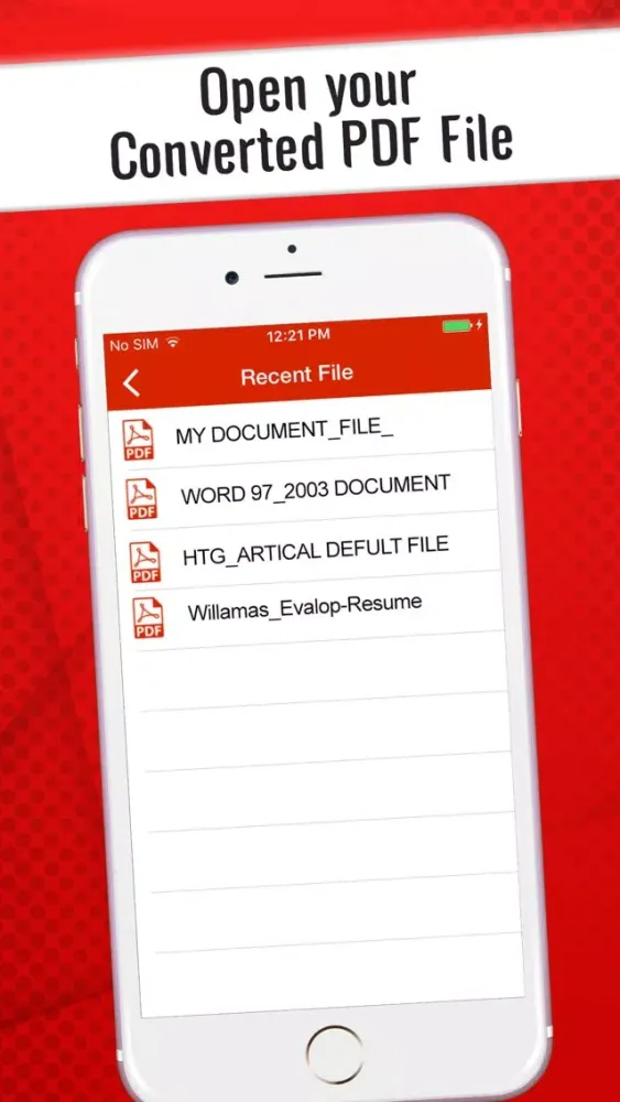 Tangkapan layar Fast Word Doc to PDF Converter