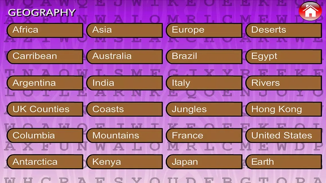 Capturas de tela do Word Search Humanities (Geography, History, Religion)