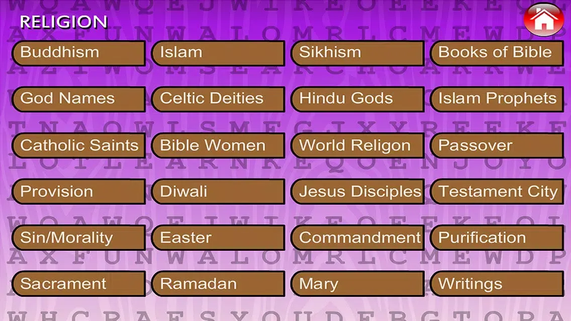 Capturas de tela do Word Search Humanities (Geography, History, Religion)