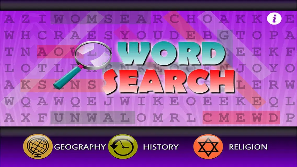 Capturas de tela do Word Search Humanities (Geography, History, Religion)