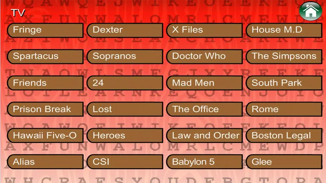 Word Search ShowTime (TV, Movie, Animation) Screenshots