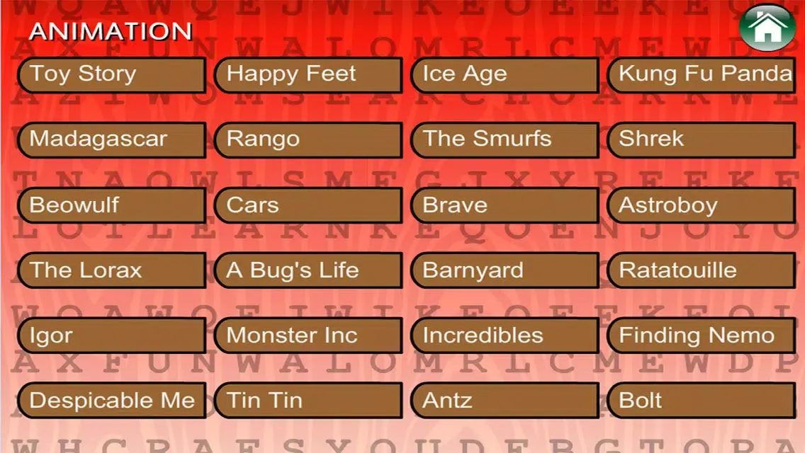 Word Search ShowTime (TV, Movie, Animation) Screenshots
