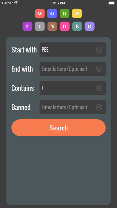 Captures d'écran de Word Finder - Word Answer