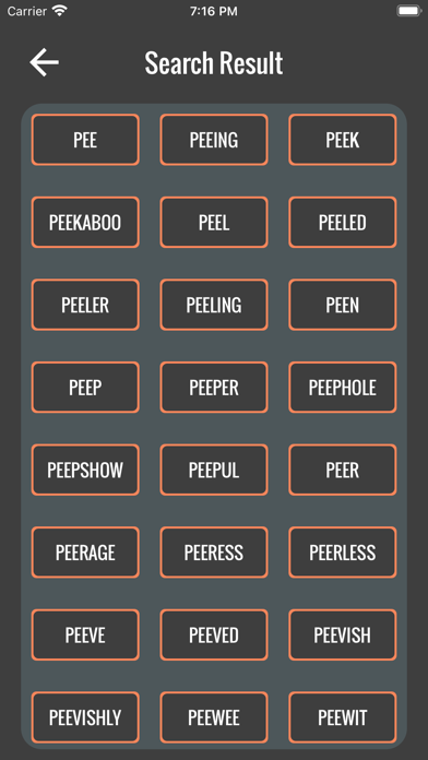 Captures d'écran de Word Finder - Word Answer