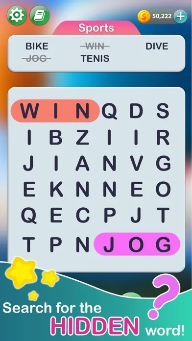 Capturas de tela do Word Search Puzzle-Word Hidden