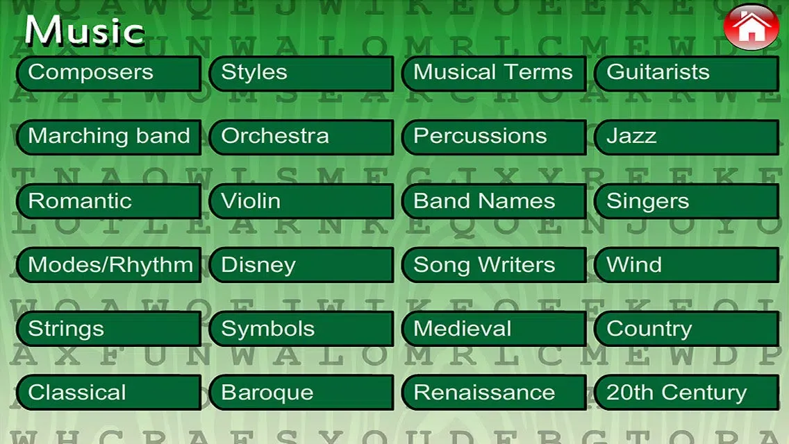 Capturas de pantalla de Word Search Game (The Arts)
