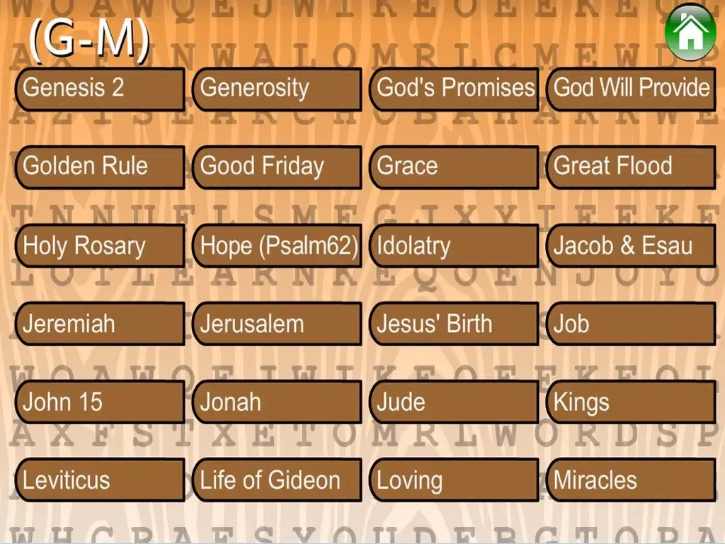 Скриншоты Word Search (Bible) iPad 