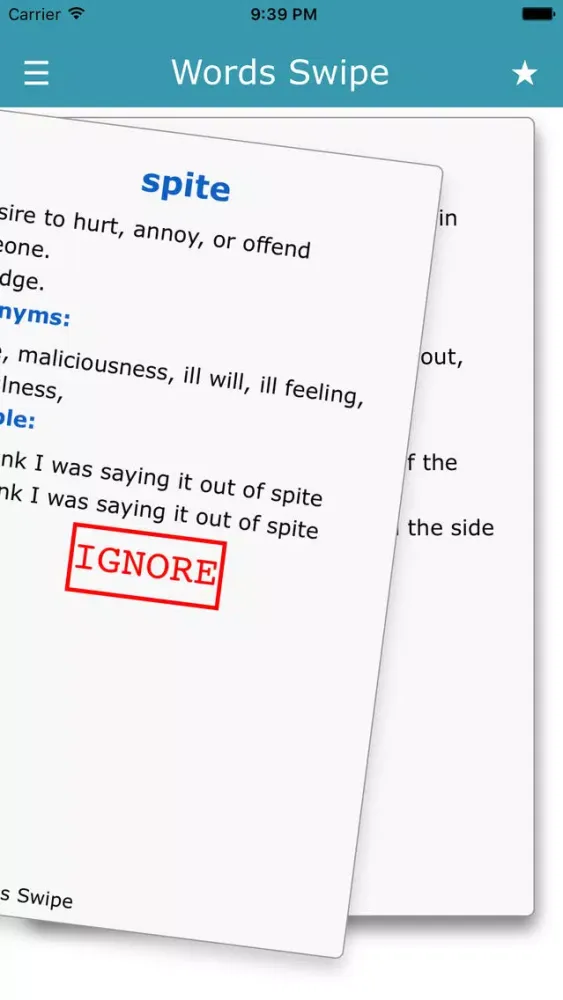 Words Swipe : American Slang, Idioms, verbs سکرین شاٹس