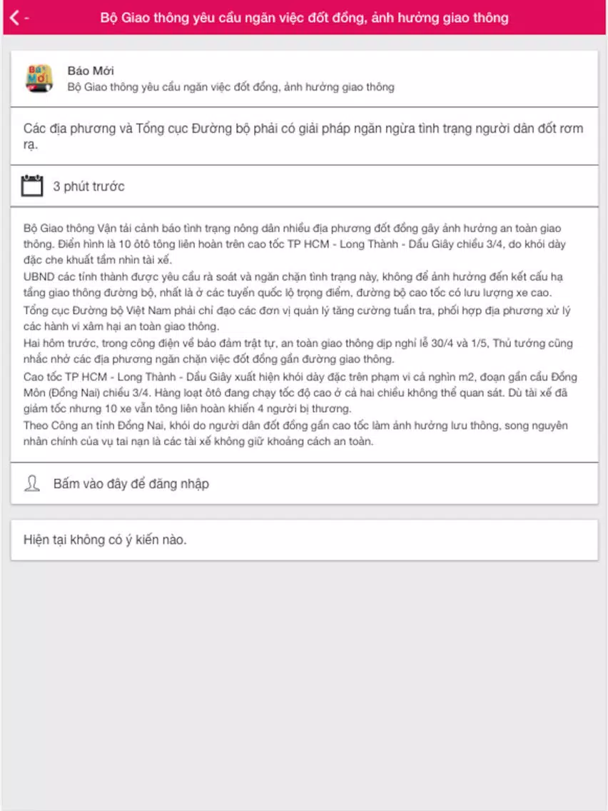 Tin nhanh Báo Mới iPad  स्क्रीनशॉट
