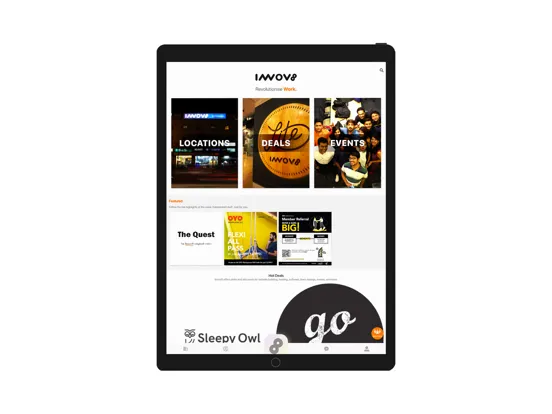 Ảnh chụp màn hình của OYO Workspaces iPad 