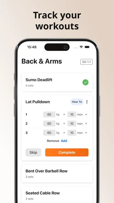 Capturas de pantalla de Track Your Workouts - YourWay