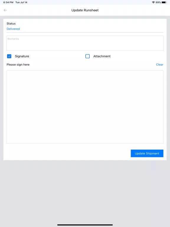 Zrzuty ekranu Waybill.work iPad 