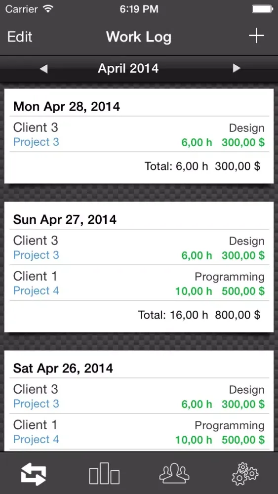 Work Log Ultimate Pro - Plan, Log, Analyze - time tracking made easy Screenshots