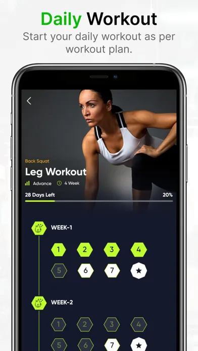 28 days Excercise challenge スクリーンショット