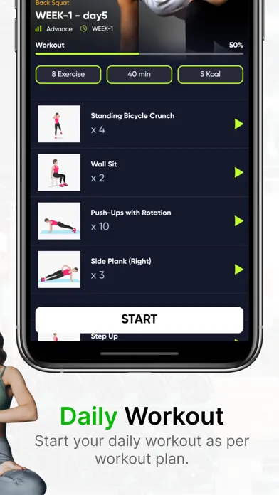 28 days Excercise challenge スクリーンショット