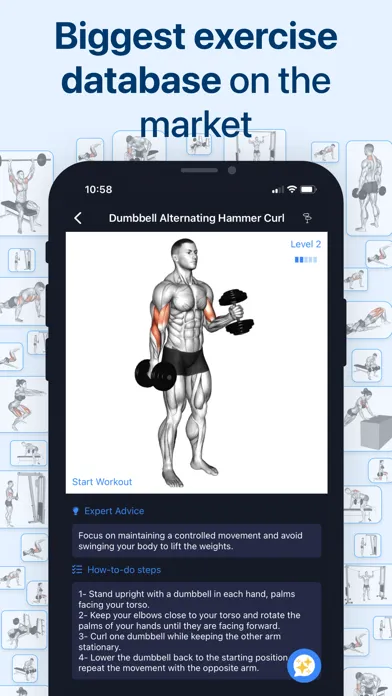 Zrzuty ekranu Workout AI: Gym & Home Planner