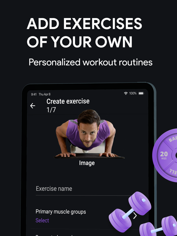تصاویر Workout Tracker & Gym Routine iPad 