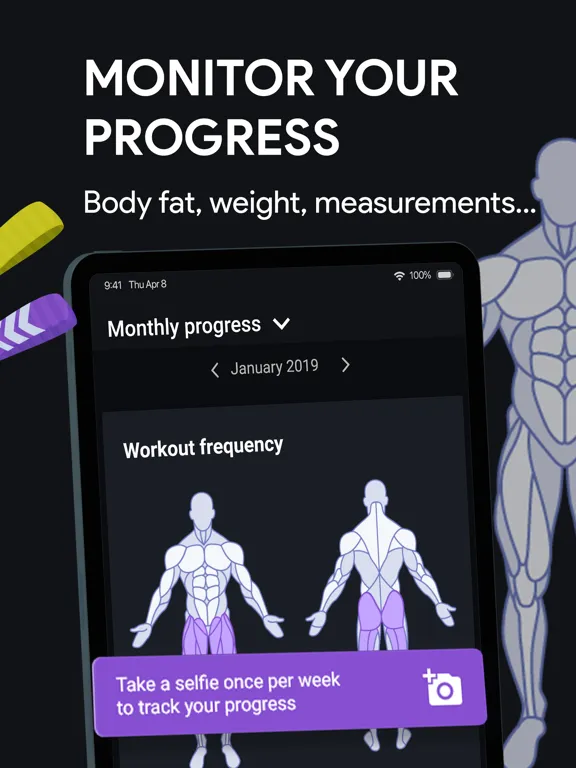 Workout Tracker & Gym Routine iPad  スクリーンショット