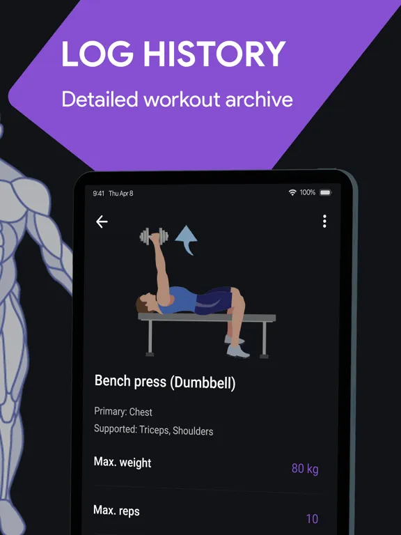 Workout Tracker & Gym Routine iPad  スクリーンショット