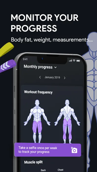 Workout Tracker & Gym Routine スクリーンショット