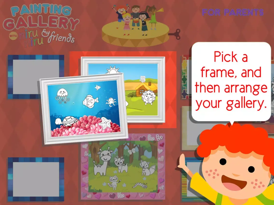 Ảnh chụp màn hình của Painting Gallery with Niru Niru & Friends iPad 
