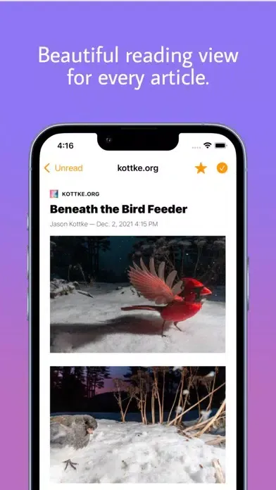 The Unreader: a Feedbin Client应用截图