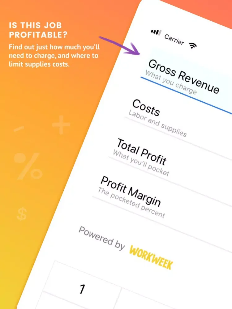 Profit Margin Calculator iPad  Screenshots