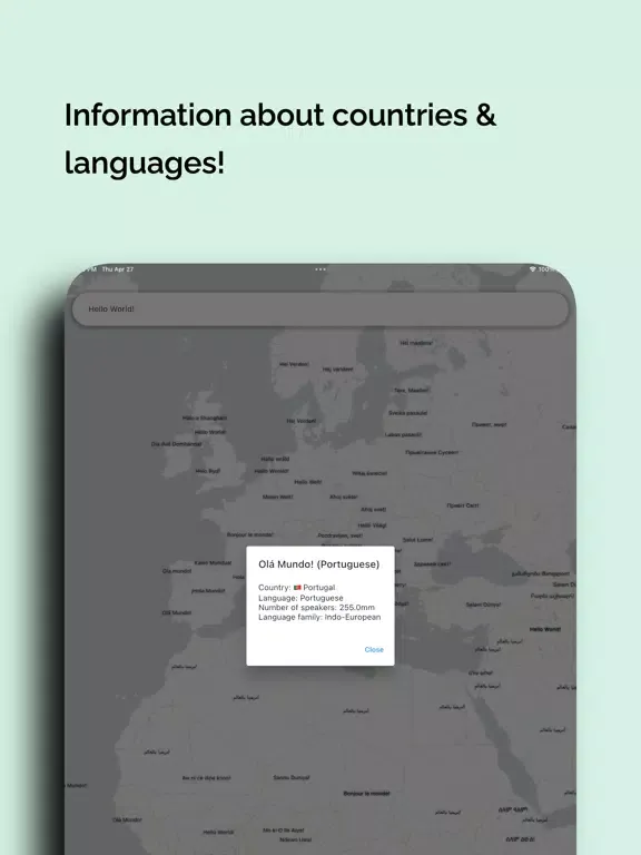 تصاویر WorldMap Translator iPad 