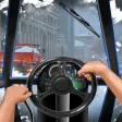Drive Snowplow in City Drive Snowplow in City