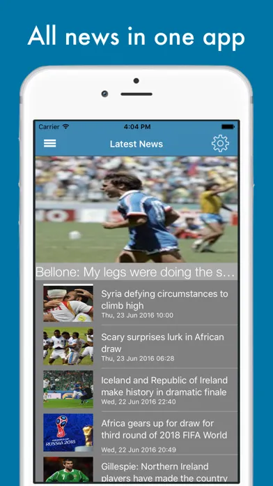 Football News - Worldwide Edition 스크린샷