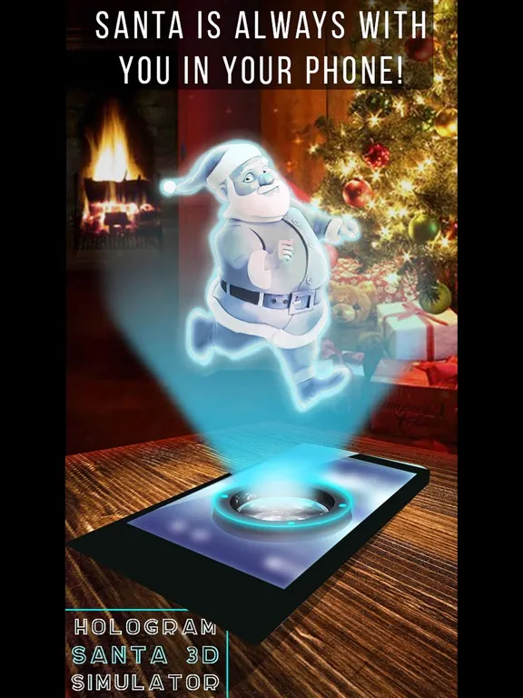 Capturas de tela do Hologram Santa 3D Simulator iPad 