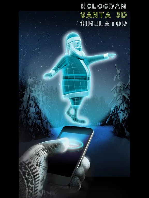 Capturas de tela do Hologram Santa 3D Simulator iPad 