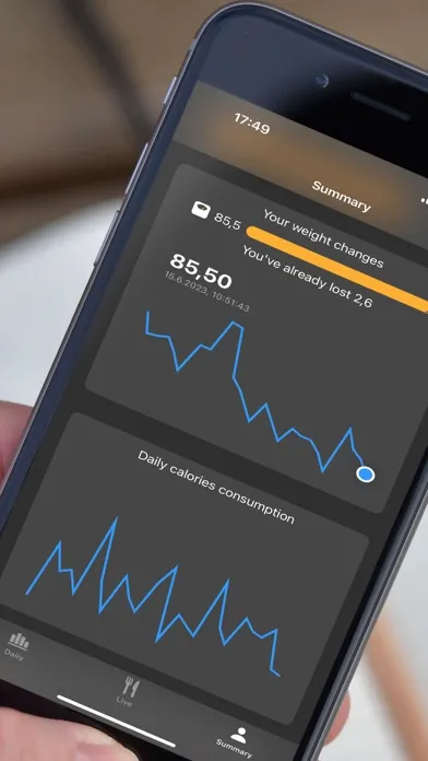 Zrzuty ekranu FeATness - weight loss tracker
