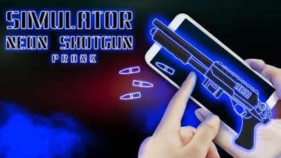 Simulator Neon Shotgun Prank سکرین شاٹس
