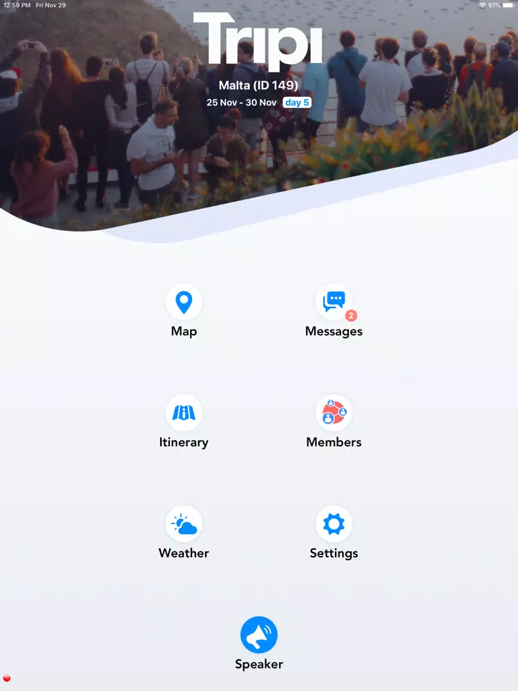TRIPI Lite group guidance iPad  سکرین شاٹس
