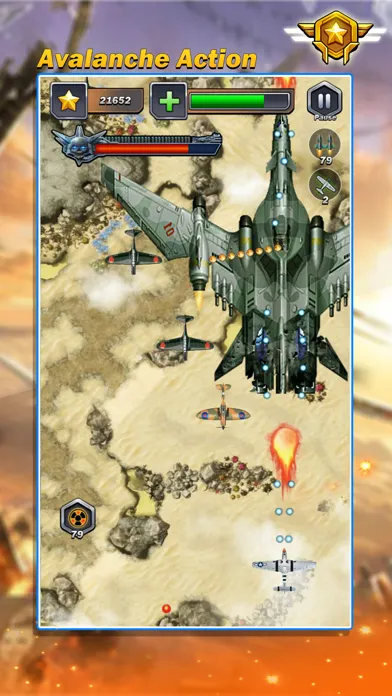 ภาพหน้าจอของ Squadron War: Galactic fighter