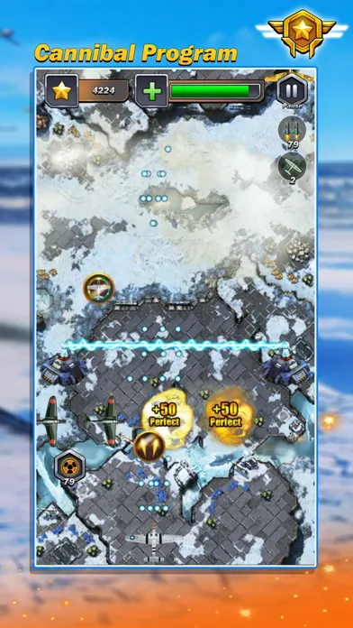 ภาพหน้าจอของ Squadron War: Galactic fighter