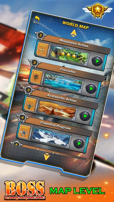 ภาพหน้าจอของ Squadron War: Galactic fighter
