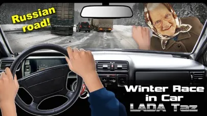 Winter Race in Car Lada Taz应用截图