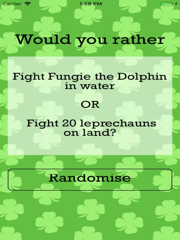 Zrzuty ekranu Would You Rather Irish Edition iPad 