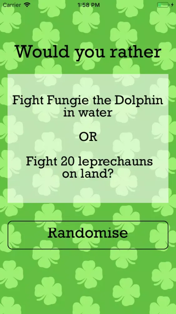 Zrzuty ekranu Would You Rather Irish Edition