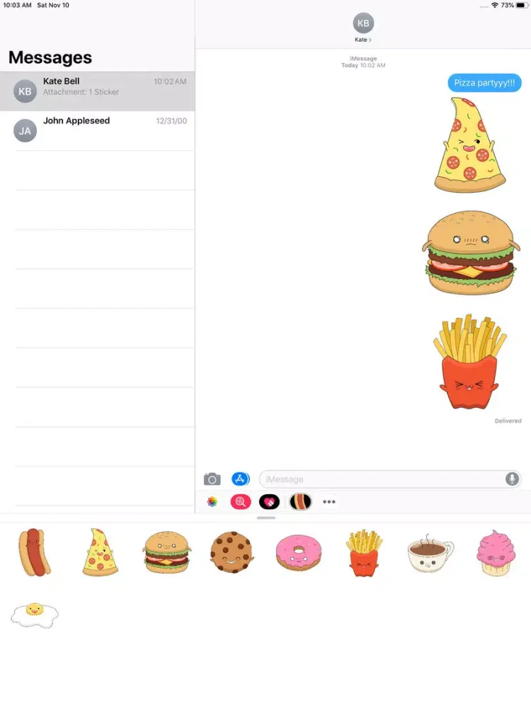 Скриншоты Cute Foods iPad 