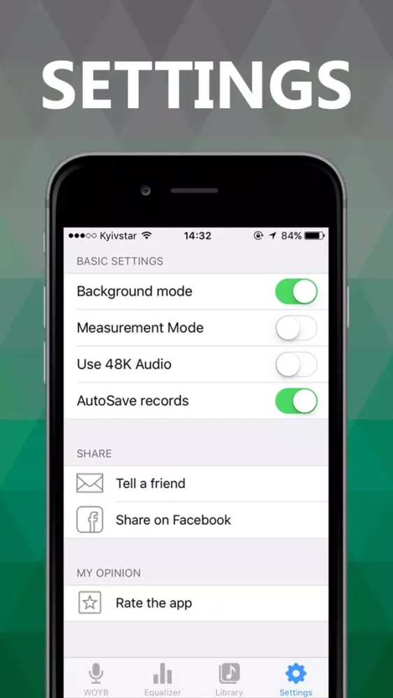 Capturas de tela do WOYB - Record Voice Notes