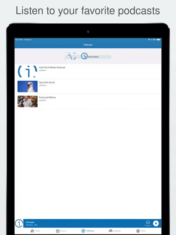 Скриншоты ITM Radio iPad 