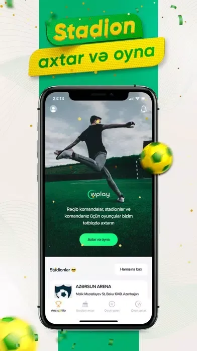 Capturas de tela do WPlay: stadium & match booking