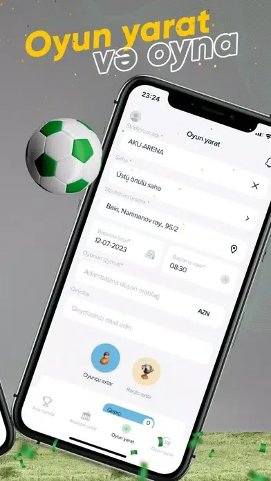 Capturas de tela do WPlay: stadium & match booking