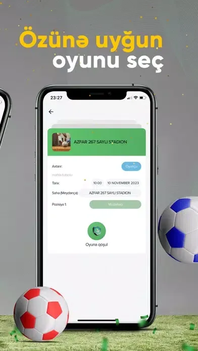 Capturas de tela do WPlay: stadium & match booking
