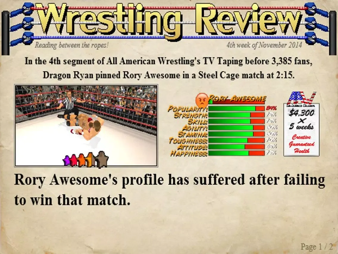Wrestling Revolution 3D (Pro) iPad  스크린샷