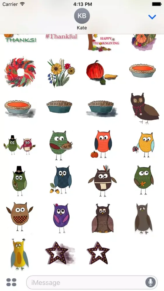Thanksgiving Turkey Stickies 2016應用截圖